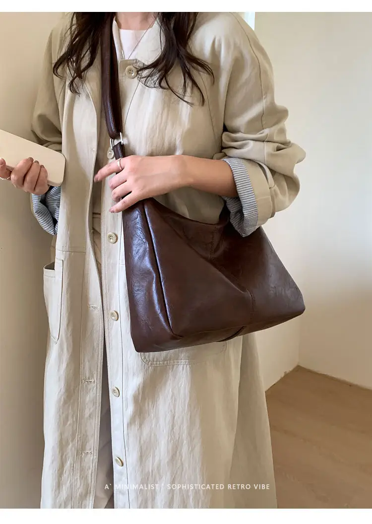Brown PU Leather Shoulder Bag for Women — feature 15