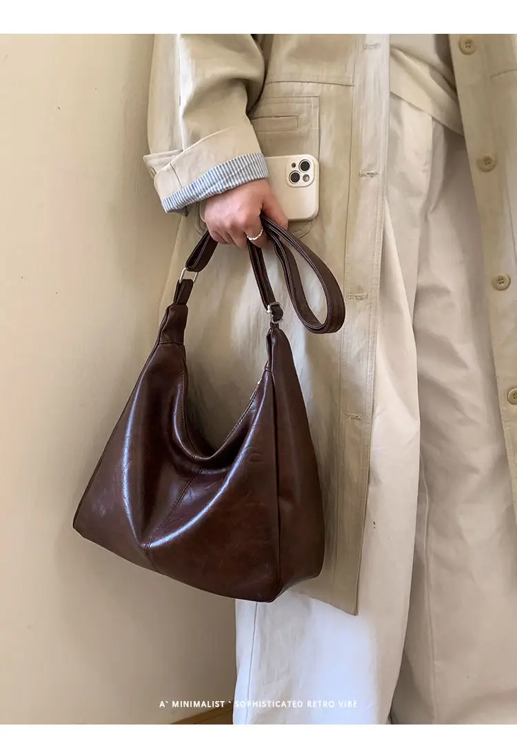 Brown PU Leather Shoulder Bag for Women — feature 16
