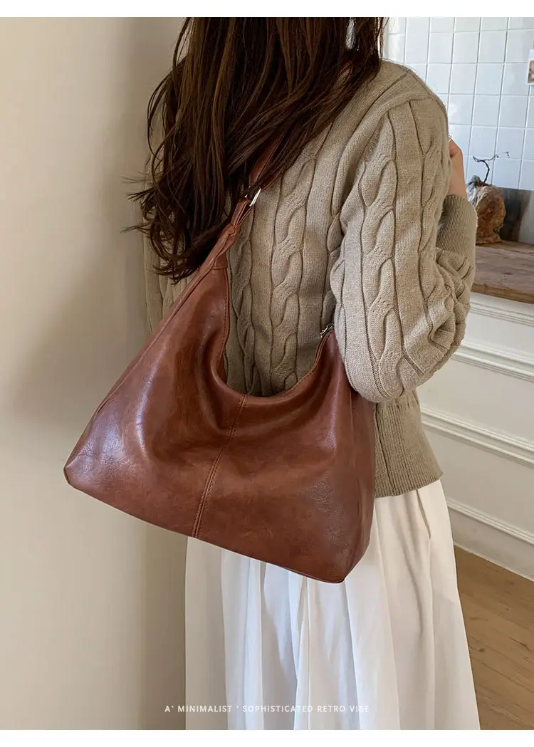Brown PU Leather Shoulder Bag for Women — feature 17
