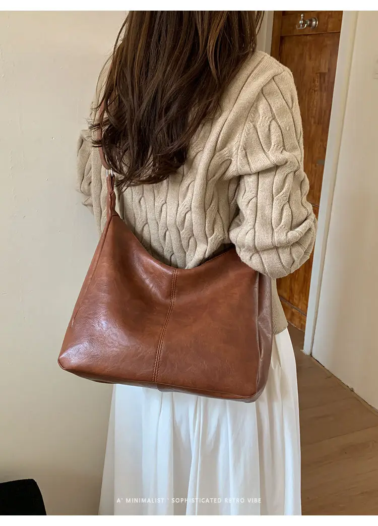 Brown PU Leather Shoulder Bag for Women — feature 20