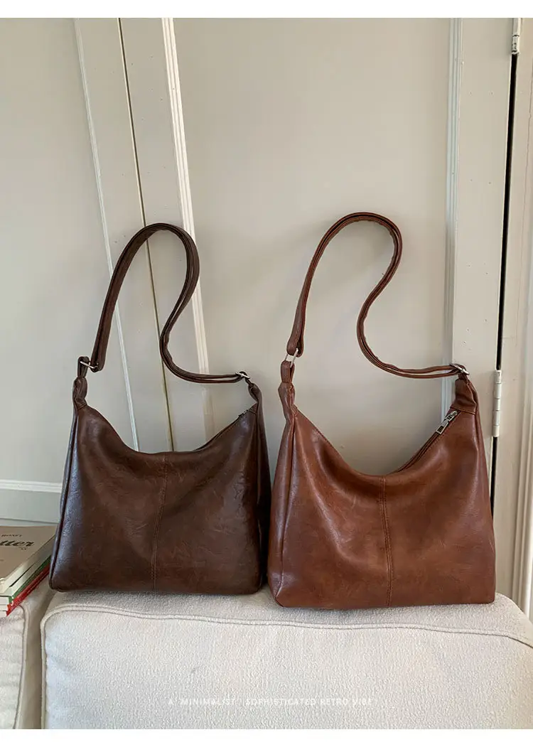 Brown PU Leather Shoulder Bag for Women — feature 23