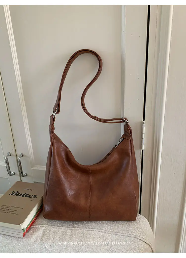 Brown PU Leather Shoulder Bag for Women — feature 24