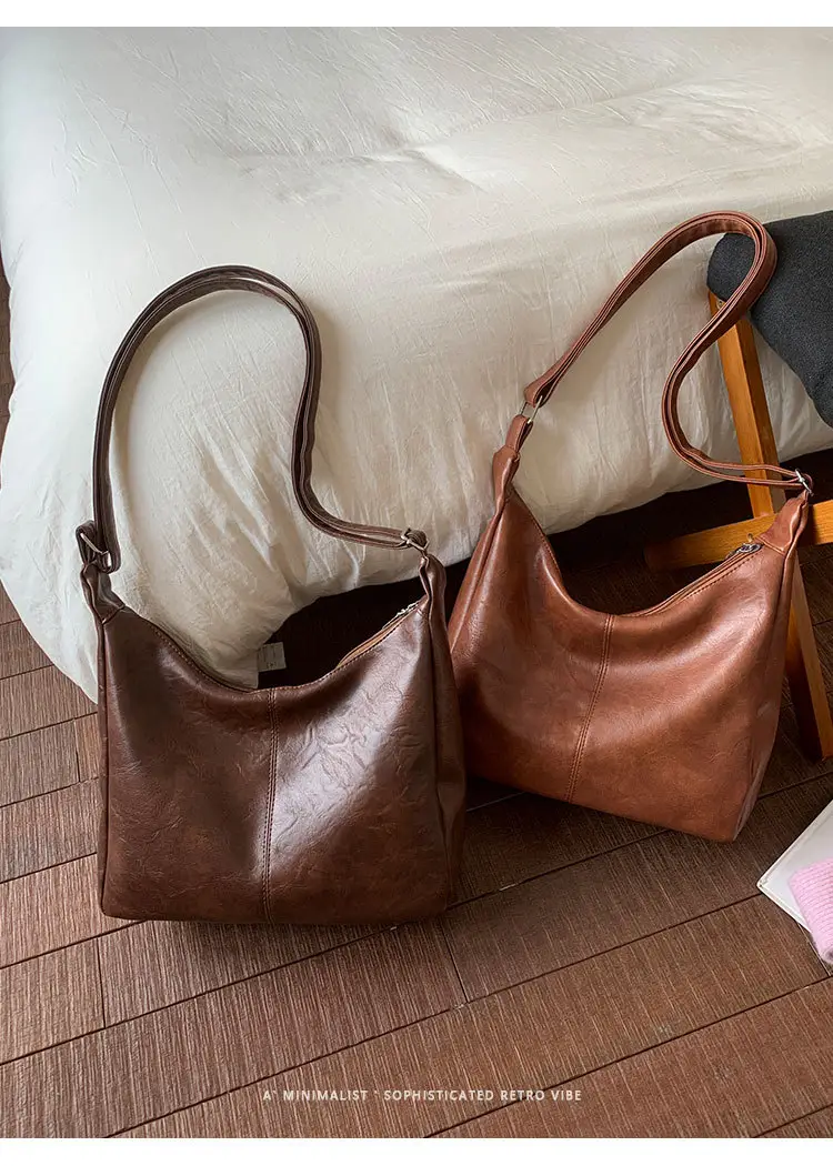 Brown PU Leather Shoulder Bag for Women — feature 25