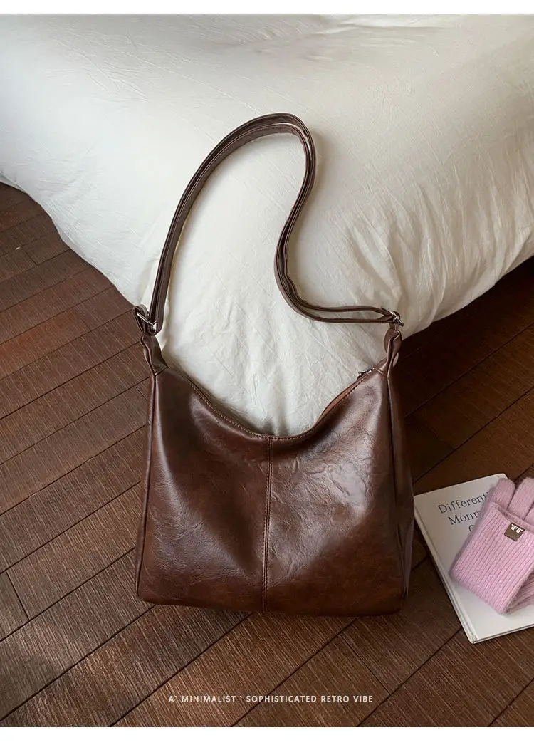 Brown PU Leather Shoulder Bag for Women — feature 26
