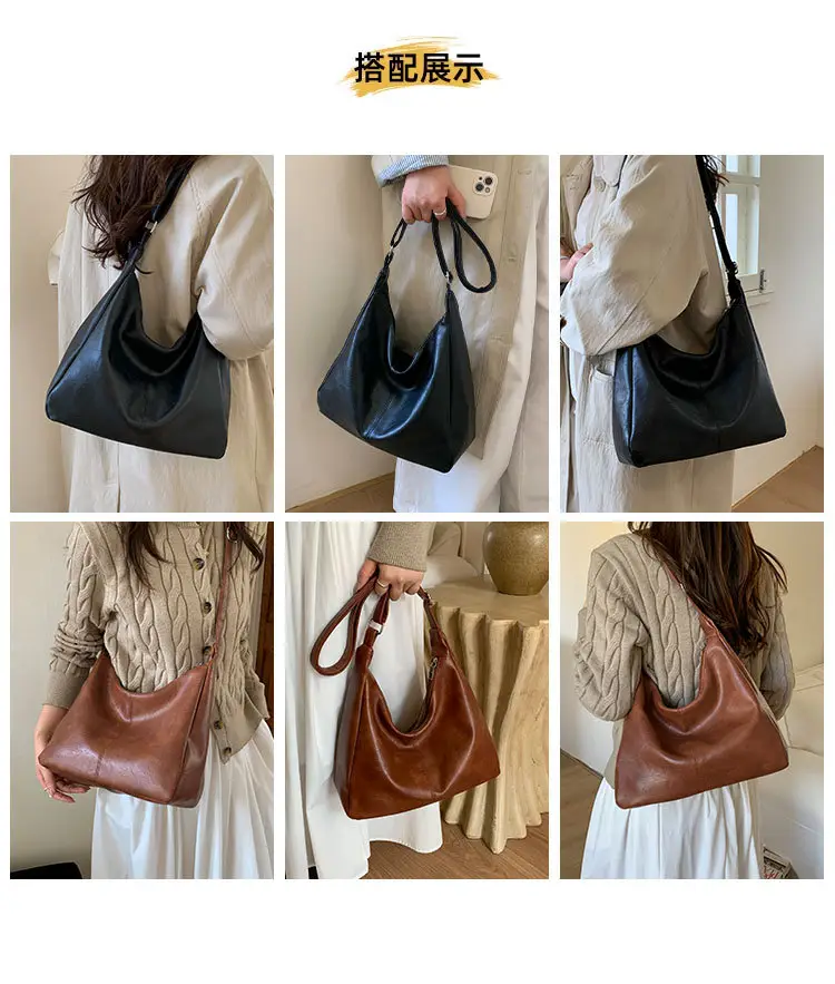Brown PU Leather Shoulder Bag for Women — feature 8
