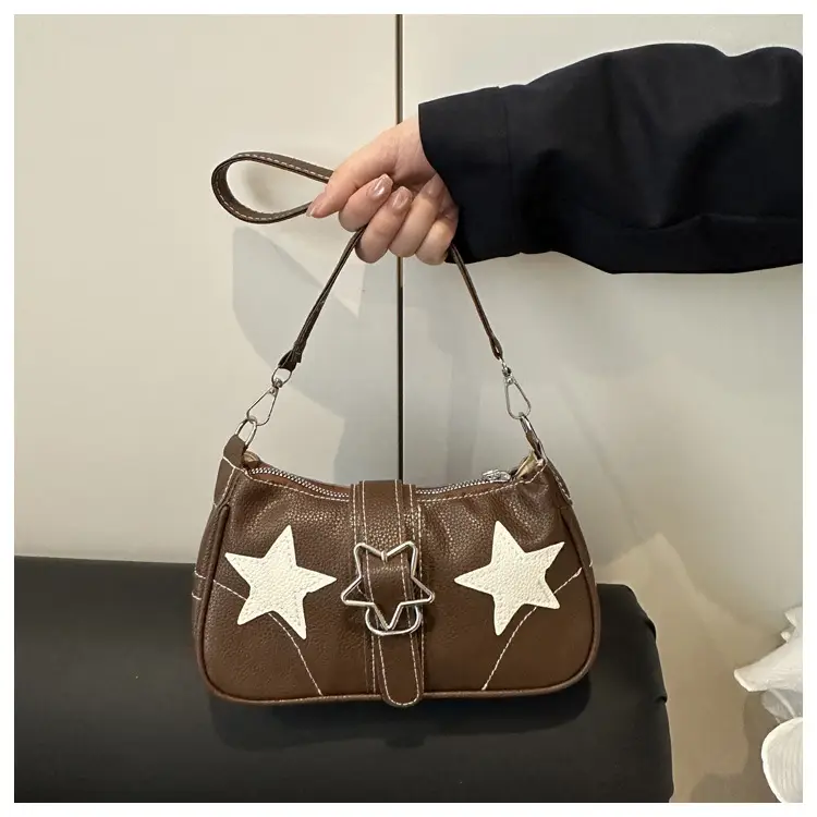 Black Star Armpit Bag Women's 2025 Casual Shoulder Bag — feature 15