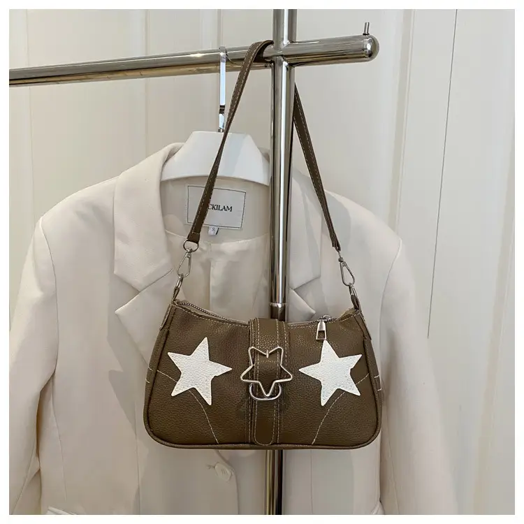 Black Star Armpit Bag Women's 2025 Casual Shoulder Bag — feature 27