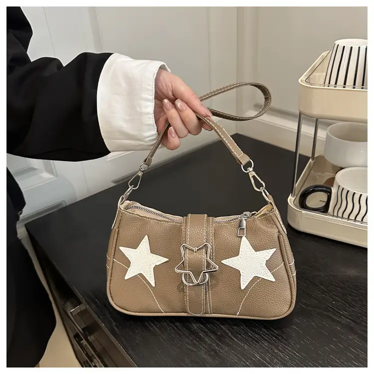 Black Star Armpit Bag Women's 2025 Casual Shoulder Bag — feature 9