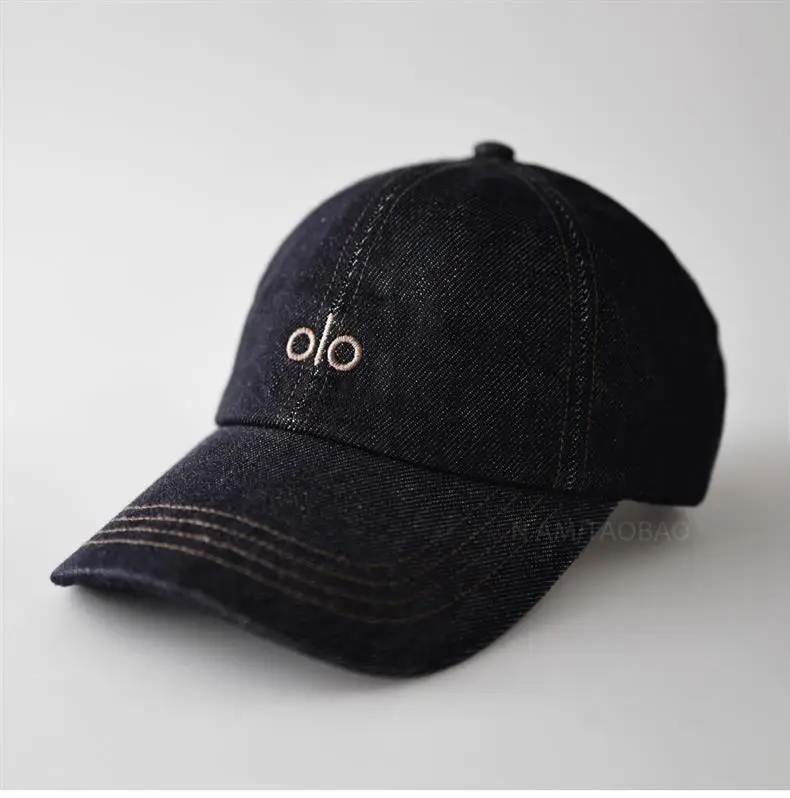 Men Denim Baseball Cap with Embroidered Logo — feature 3