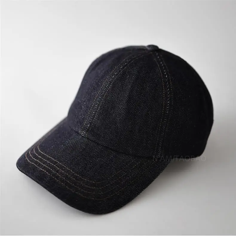 Men Denim Baseball Cap with Embroidered Logo — feature 5