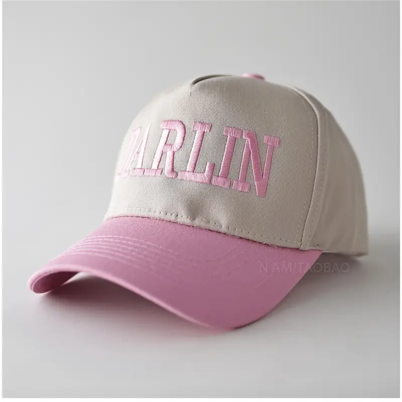 Pink Pink Lady Cap with "CARRLIN" Embroidery - Image 3