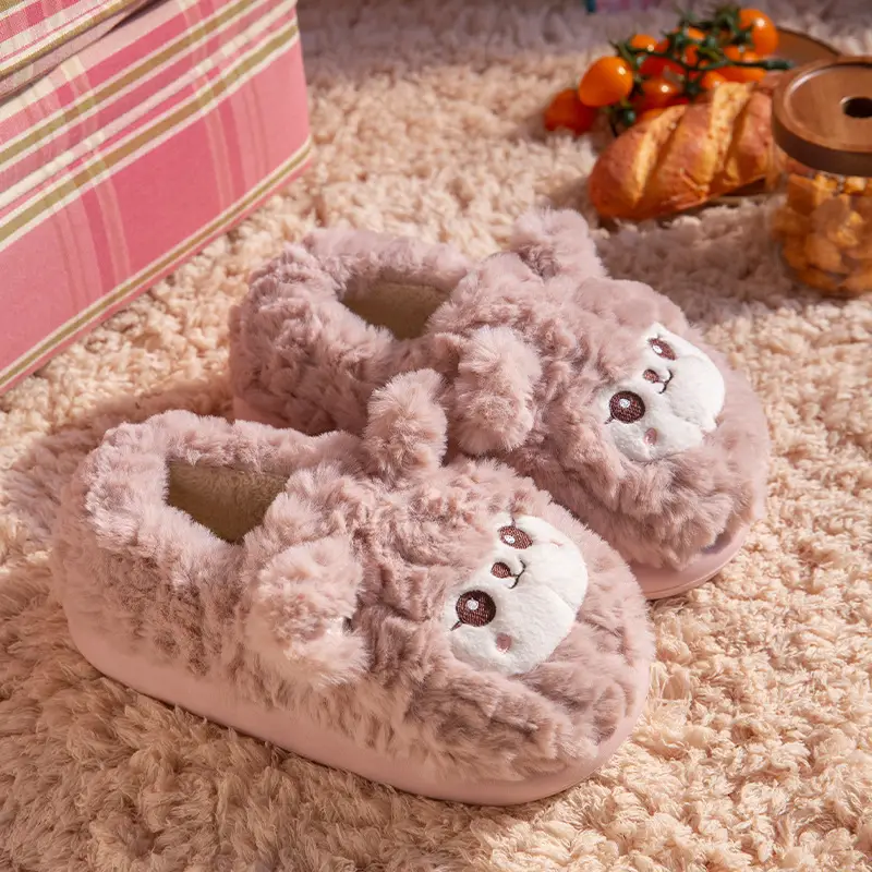 2025 Plush Lamb Fleece Lined Slippers for Women - Image 8