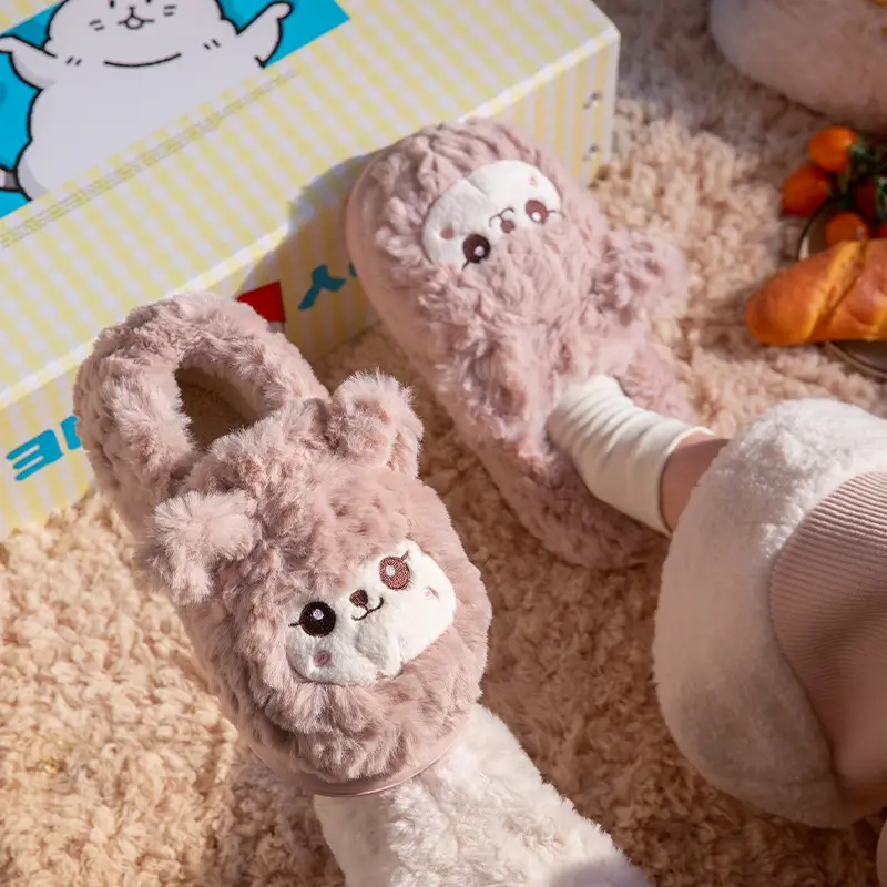 2025 Plush Lamb Fleece Lined Slippers for Women - Image 9