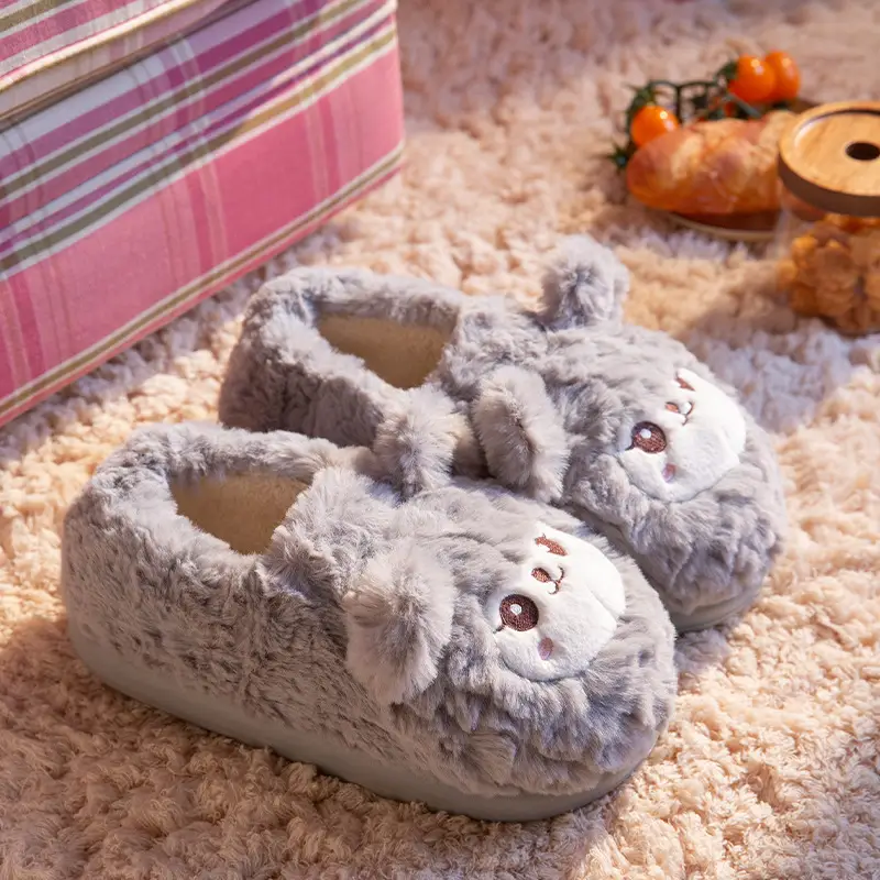 2025 Plush Lamb Fleece Lined Slippers for Women - Image 2