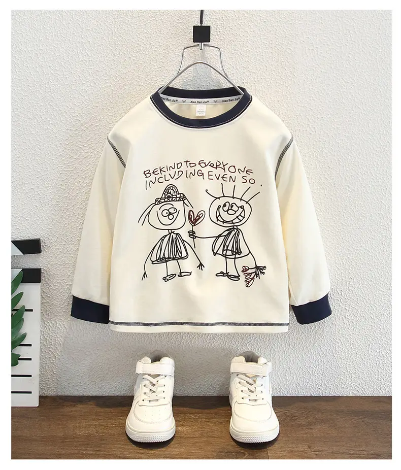 Children's Cream Printed Long Sleeve T-Shirt 2025 — feature 7