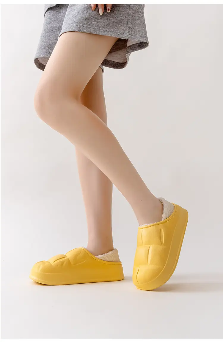 Qida Shun's New Autumn and Winter Cotton Slippers, Indoor and Outdoor Waterproof Cotton Shoes, Warm Couples, Thickeneded Eva Cotton Slippers Wholesale — feature 18