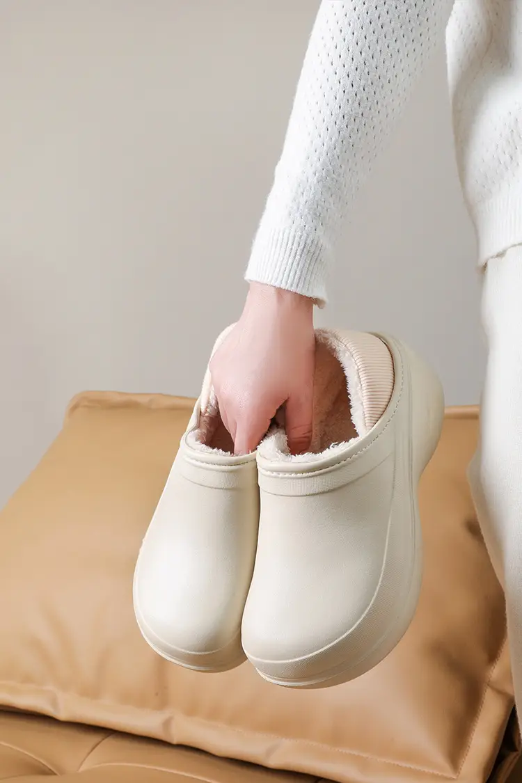 Women's Shoes, Cotton Shoes, Women's Warm Plus Velvet Anti-Slip Chef's Shoes, Women's Bag-Heeled Slippers, Women's Cotton Slippers, Women's Cross-Border Hot Sales — feature 15