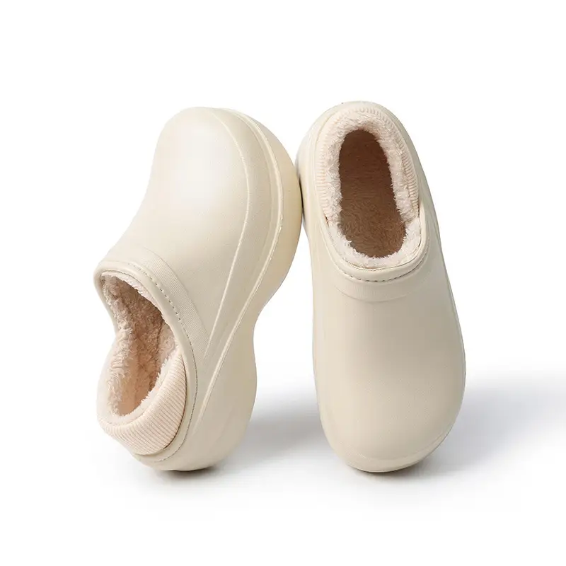 Women's Shoes, Cotton Shoes, Women's Warm Plus Velvet Anti-Slip Chef's Shoes, Women's Bag-Heeled Slippers, Women's Cotton Slippers, Women's Cross-Border Hot Sales - Image 3