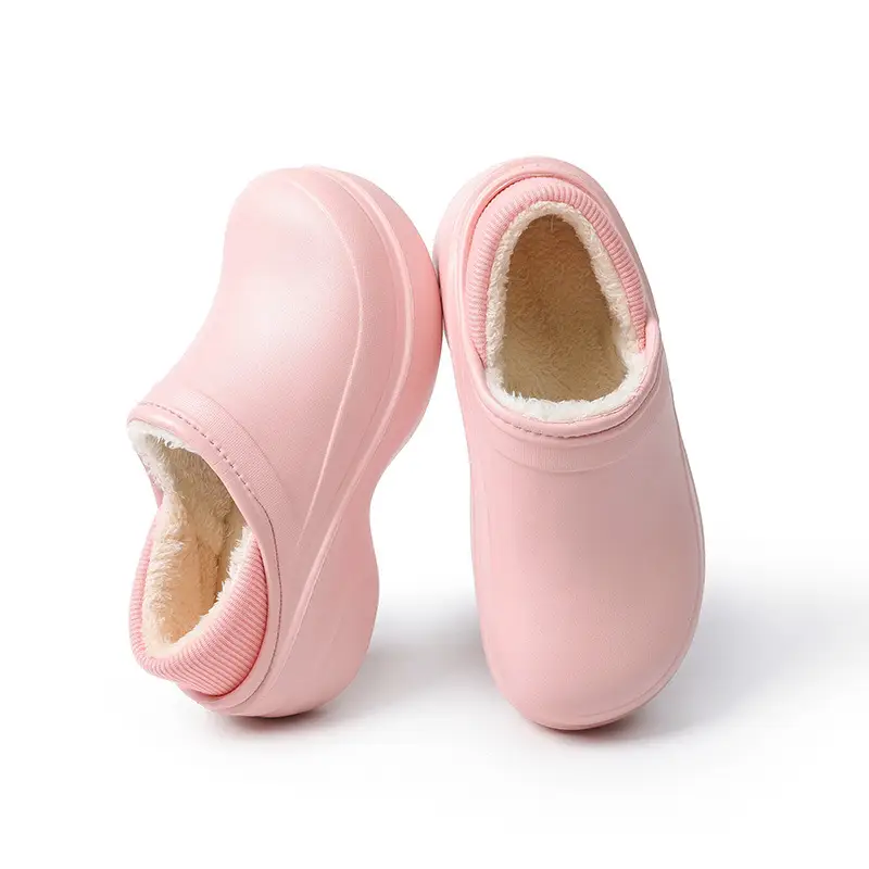 Women's Shoes, Cotton Shoes, Women's Warm Plus Velvet Anti-Slip Chef's Shoes, Women's Bag-Heeled Slippers, Women's Cotton Slippers, Women's Cross-Border Hot Sales - Image 4