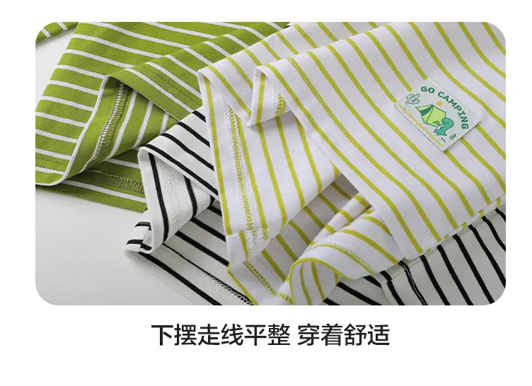 Boys Striped Long Sleeve T-Shirt with Jeans Set — feature 18