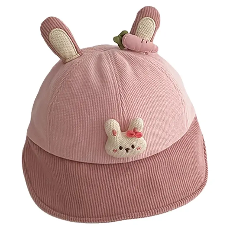 Kids Cute Rabbit Hat Autumn Winter Warm Windproof Large Bristle - Image 9