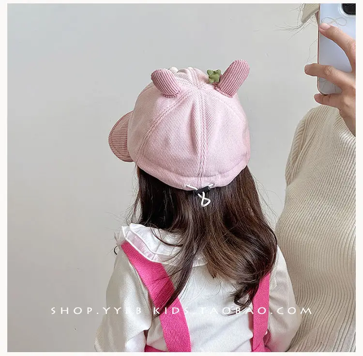 Kids Cute Rabbit Hat Autumn Winter Warm Windproof Large Bristle — feature 5