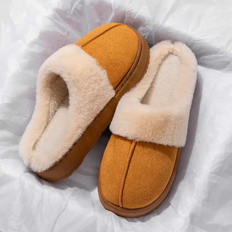 Cixi Cotton Slippers for Women, Thick-Soled Confinement Shoes, Winter Plush Home Use, Indoor Non-Slip Home Warm Couple Men - Image 13
