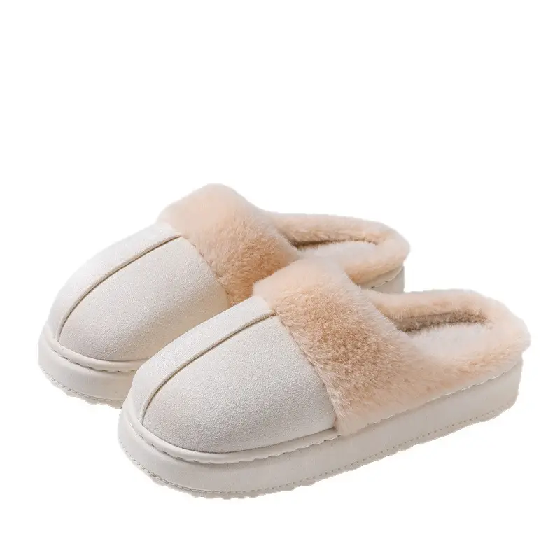 Cixi Cotton Slippers for Women, Thick-Soled Confinement Shoes, Winter Plush Home Use, Indoor Non-Slip Home Warm Couple Men - Image 14