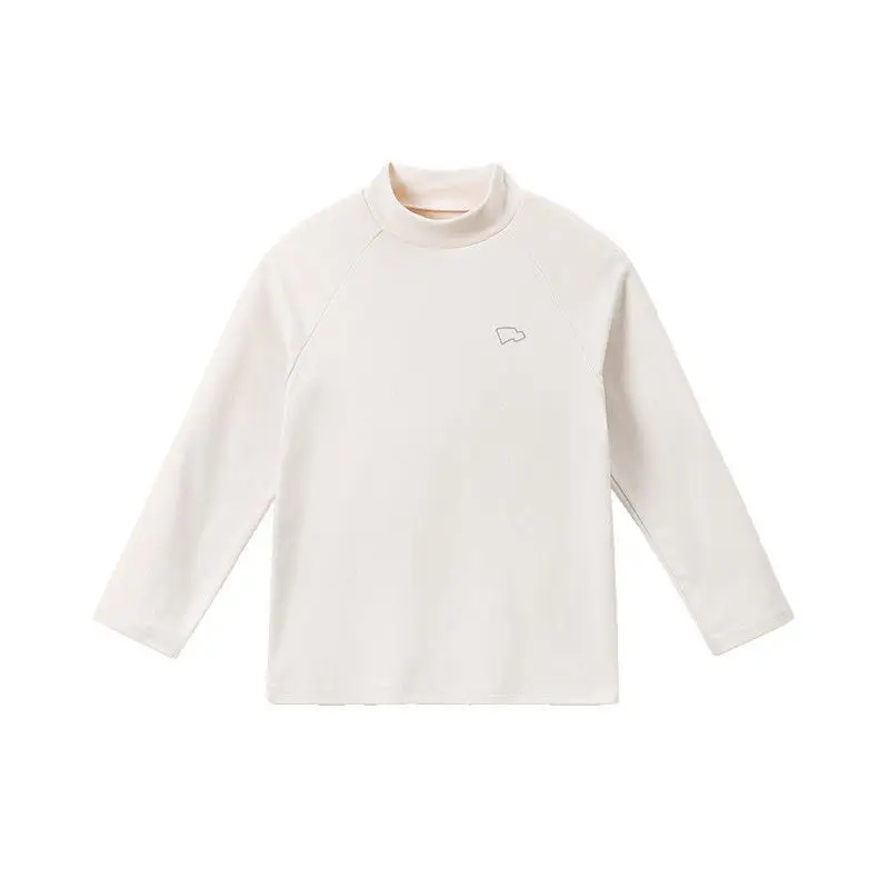 Dudu Boys White Half-Turtleneck T-Shirt 2025 - Image 2