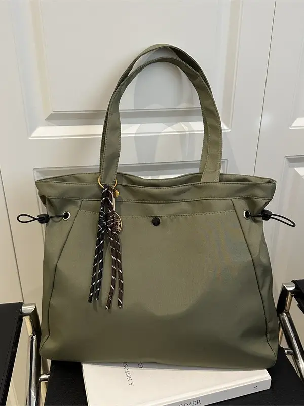 Brown Large Capacity Shoulder Bag for Women - Image 12