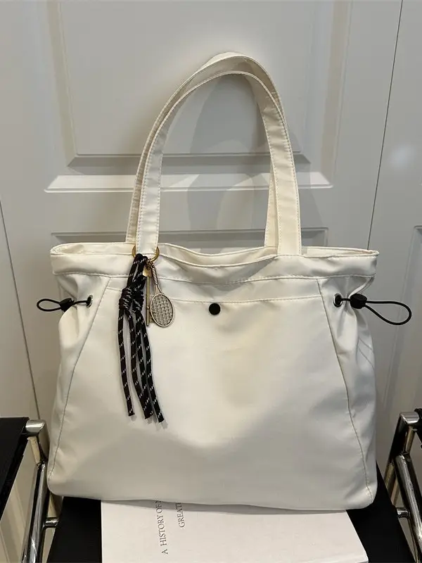 Brown Large Capacity Shoulder Bag for Women - Image 13