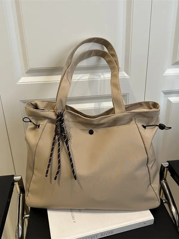 Brown Large Capacity Shoulder Bag for Women - Image 14