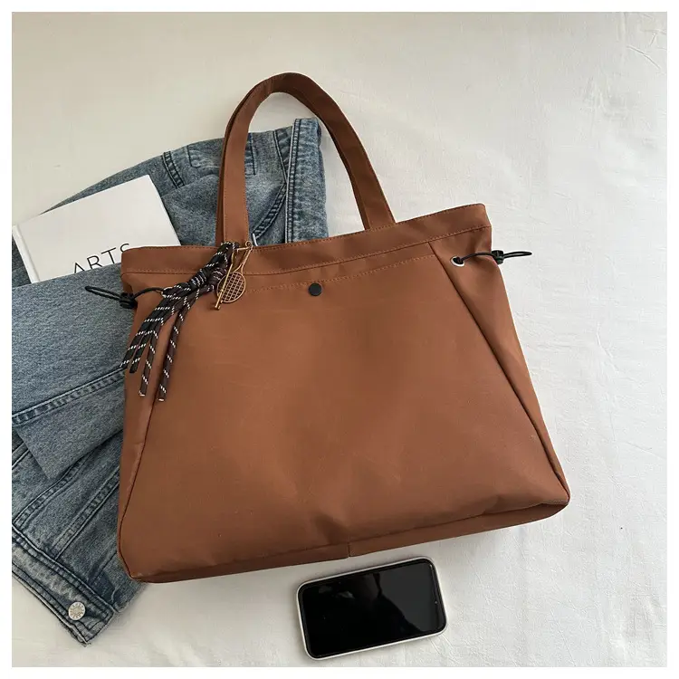 Brown Large Capacity Shoulder Bag for Women — feature 11