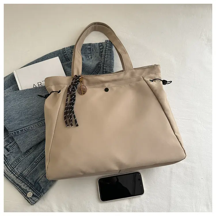 Brown Large Capacity Shoulder Bag for Women — feature 20