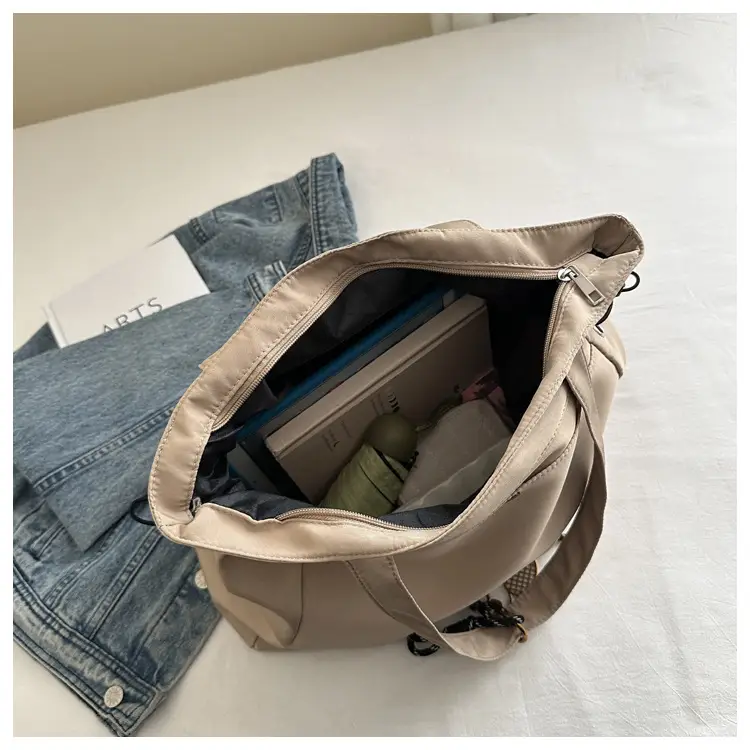 Brown Large Capacity Shoulder Bag for Women — feature 22