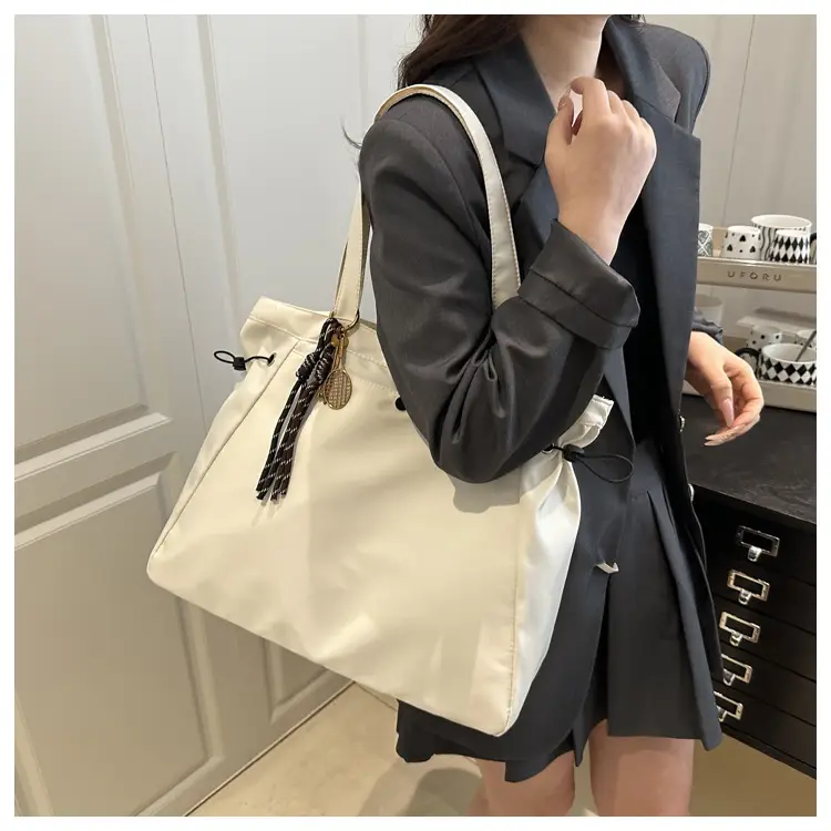 Brown Large Capacity Shoulder Bag for Women — feature 6