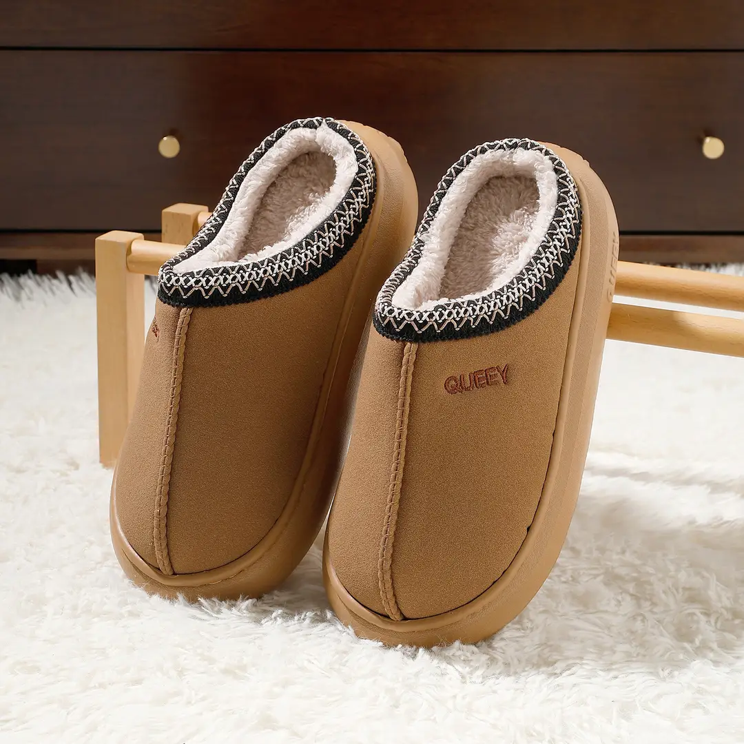 2026 New Style Cotton Slippers for Women, Winter Indoor Home Thick-Soled Outdoor Wear, Arctic Velvet Warm and Odor-Resistant Luxury Cotton Slippers - Image 3