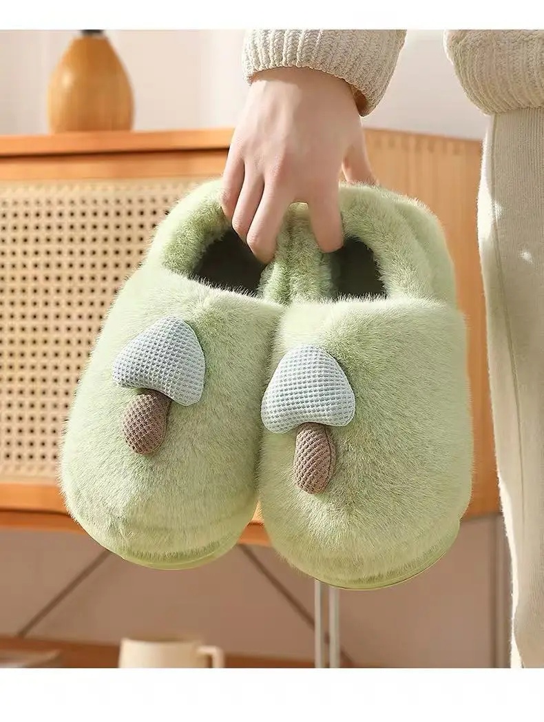 Stuffed Cotton Slippers for Women Winter Thick-Soled Bags and Warm 2025 New Home Indoor Thickeneded Cotton Shoes for Women — feature 11