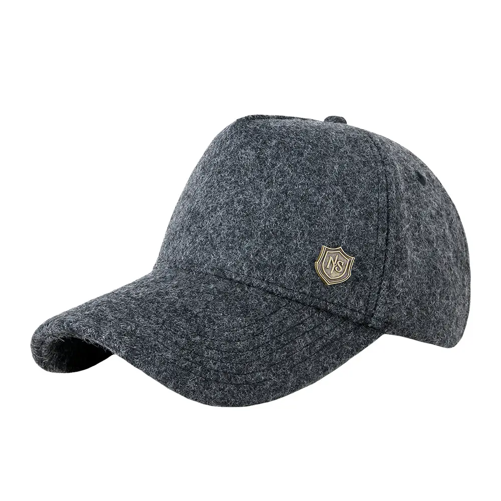 Warm Woolen Baseball Cap for Men Women Winter Sun Hat - Image 8