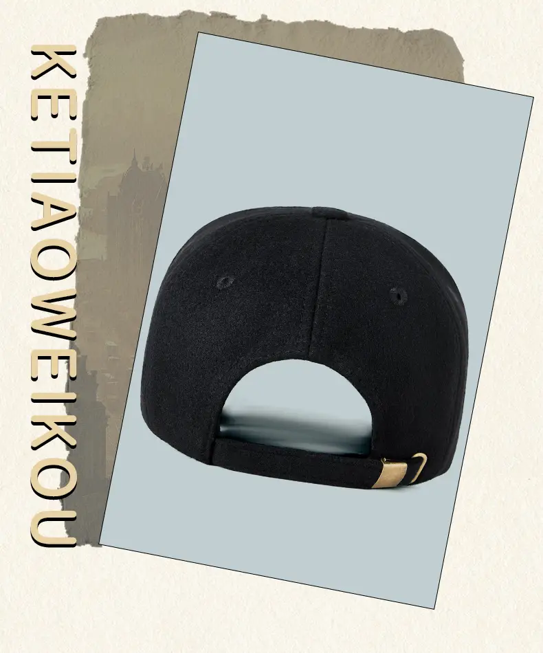 Warm Woolen Baseball Cap for Men Women Winter Sun Hat — feature 3