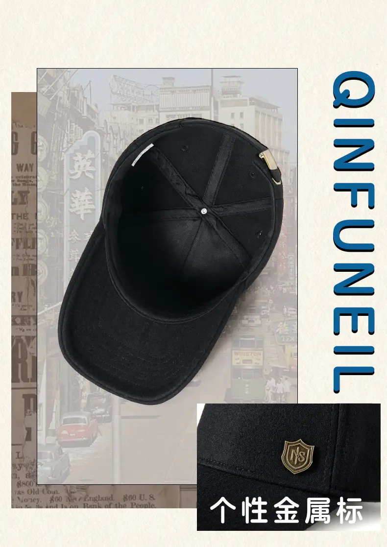 Warm Woolen Baseball Cap for Men Women Winter Sun Hat — feature 5