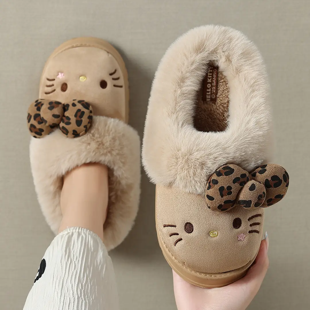 Thick-Soled Winter Cotton Slippers for Women, Cute and Warm, Suitable for Outdoor Wear, Plush Indoor Non-Slip Birkenstock-Style Cotton Slippers for Women, Wholesale - Image 11