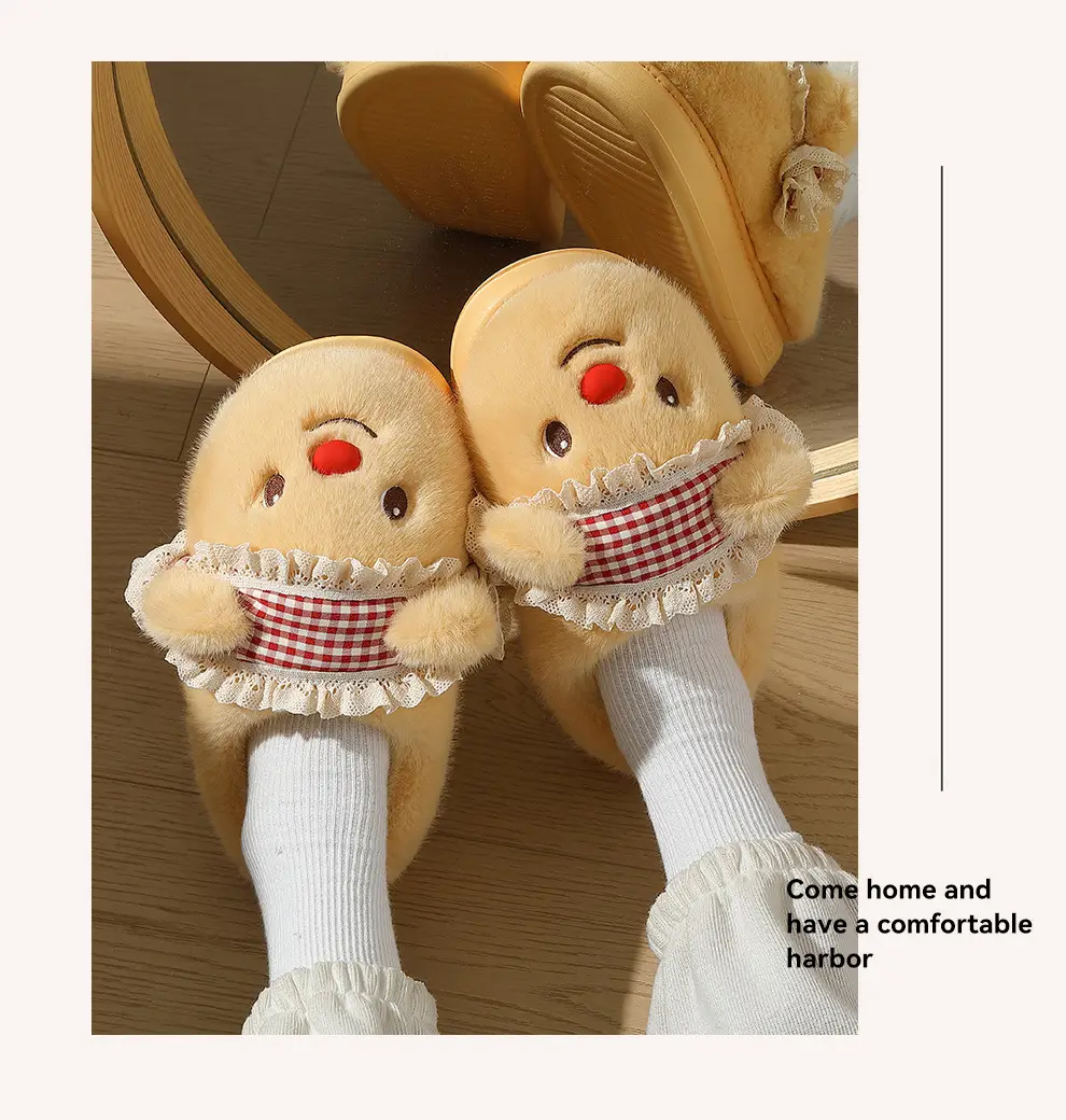 Thick-Soled Cotton Slippers for Women Winter Indoor Home Thick-Soled Plus Velvet Cotton Slippers Warm Non-Slip Wool Slippers Winter Wholesale — feature 22