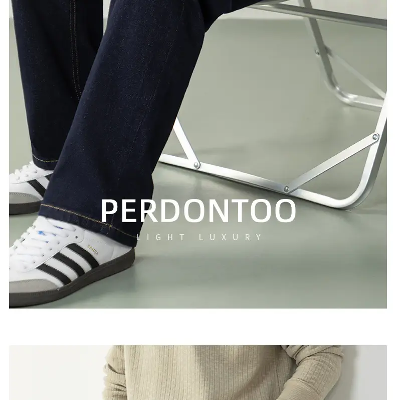 Men's Dark Blue Gilt Casual Jeans Autumn Winter 2025 — feature 16