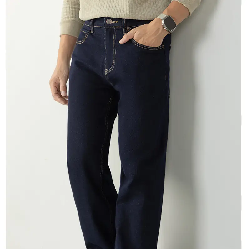 Men's Dark Blue Gilt Casual Jeans Autumn Winter 2025 — feature 17