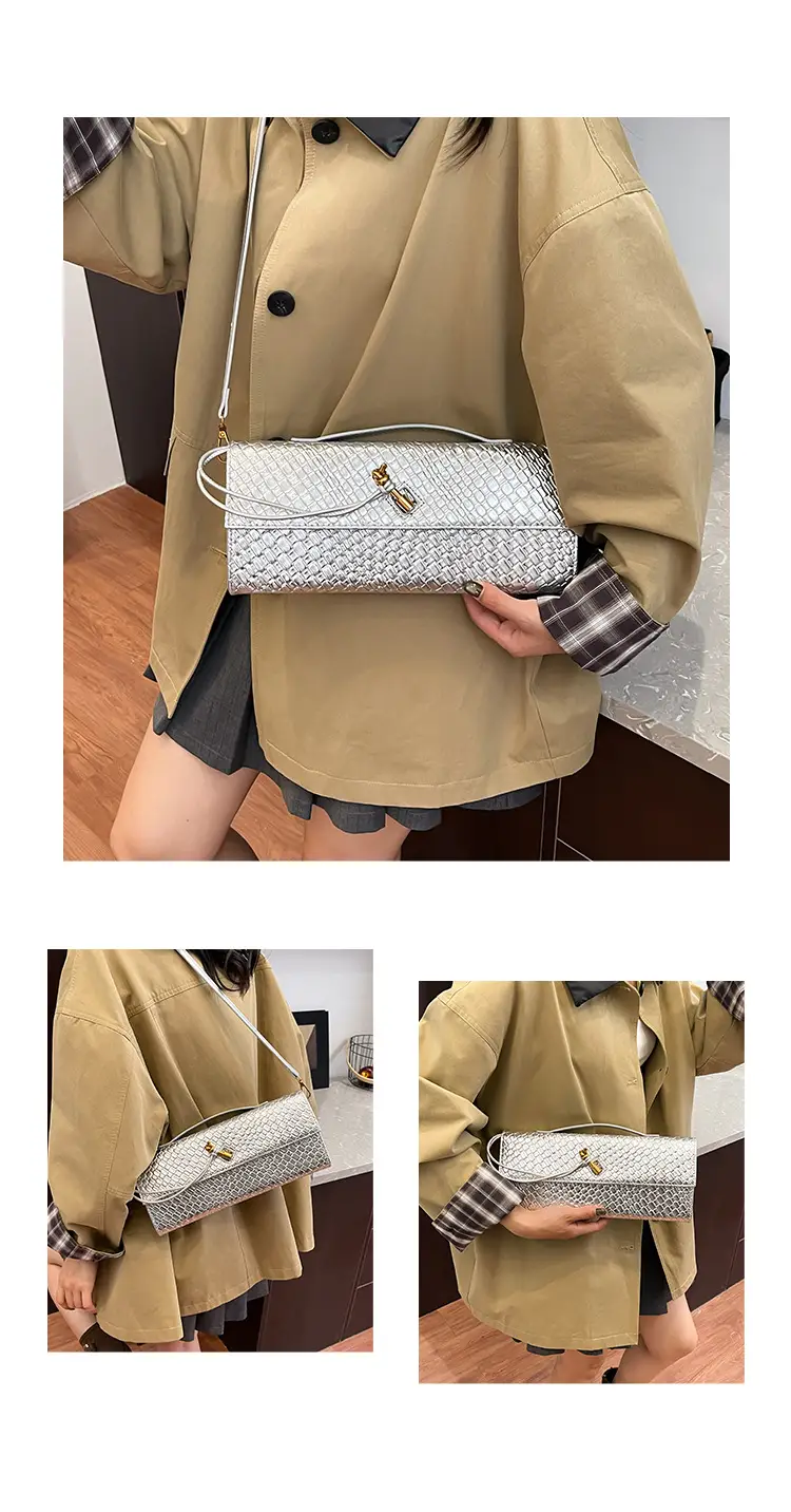 Gold Woven Crossbody Bag for Women — feature 11