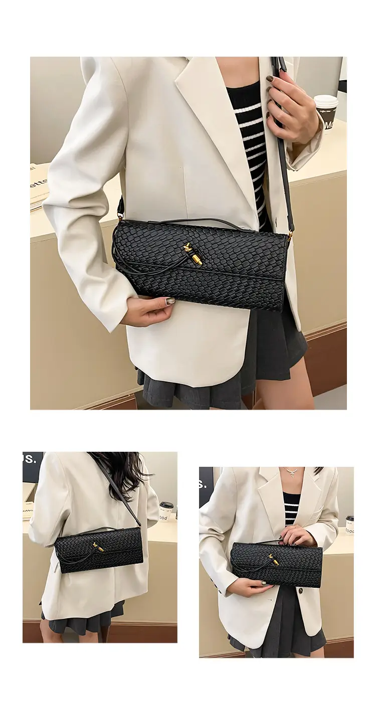 Gold Woven Crossbody Bag for Women — feature 15