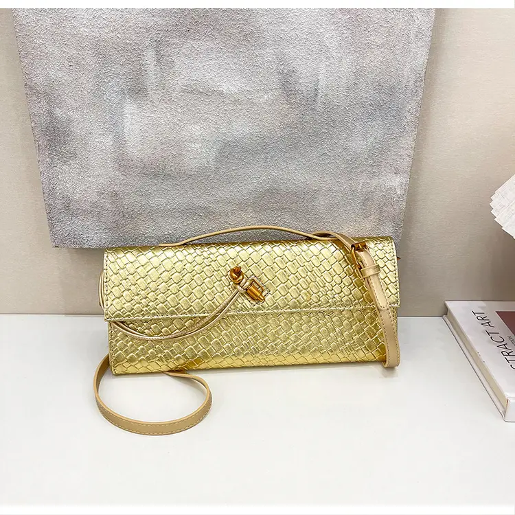 Gold Woven Crossbody Bag for Women — feature 20