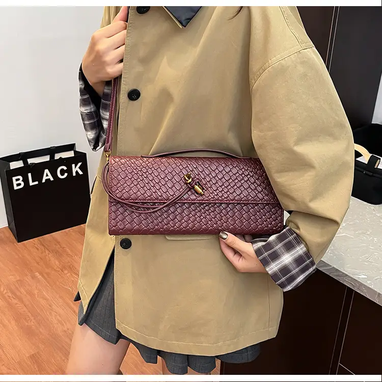 Gold Woven Crossbody Bag for Women — feature 25