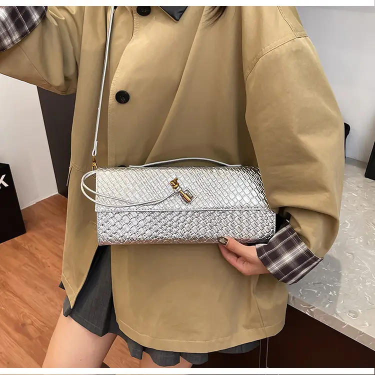 Gold Woven Crossbody Bag for Women — feature 29
